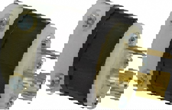 Locking Inlet: Plug, Industrial, L6-15P, 250V, Black & White